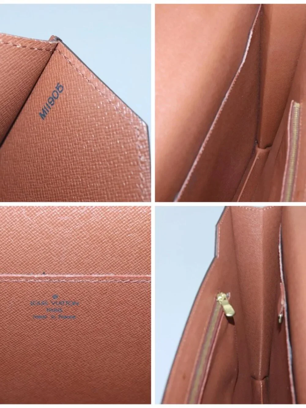 LOUIS VUITTON Monogram Porte Documents Bandouliere Bag M53338 Auth 121485